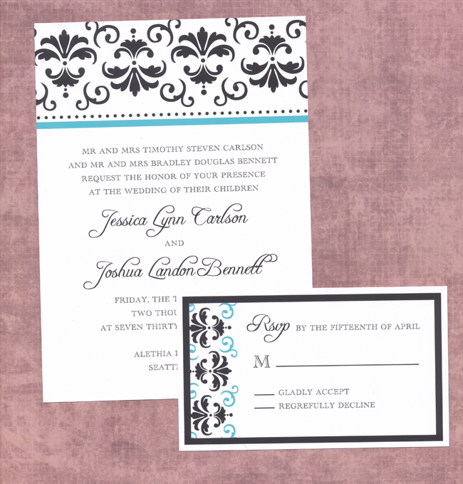 I just came across this beautiful free invitation template at Love 