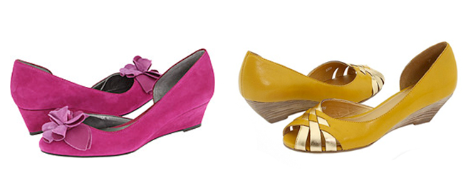 Here is a round up of the best wedding wedges we found