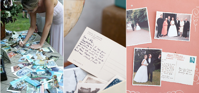 After the big day you could send out thank you postcards with a wedding