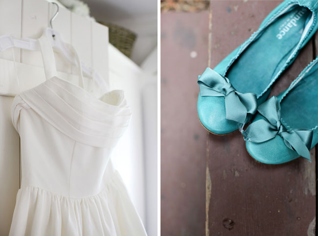 blue shoes with white wedding dress loveandlavendercom