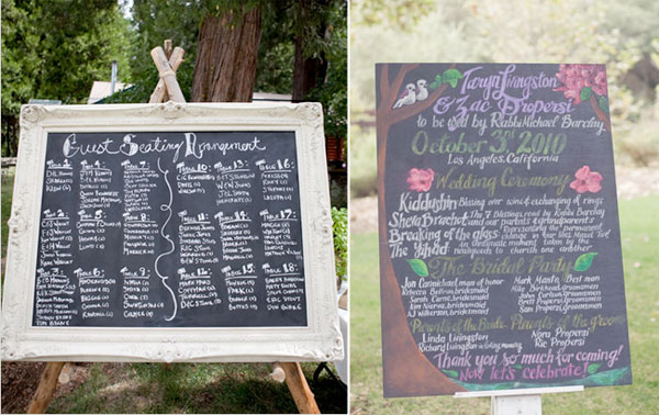 Seating chart via Wedding Chicks Program via Love Lavender