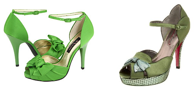 Green Shoes for a Bride on a Budget