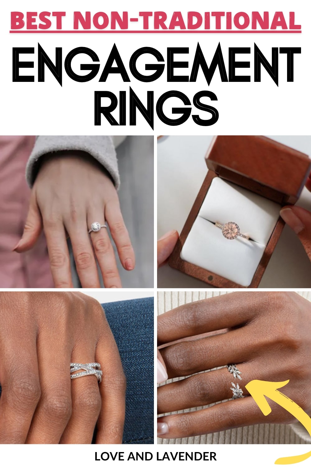 25 Non-Traditional Unique Engagement Rings for Women