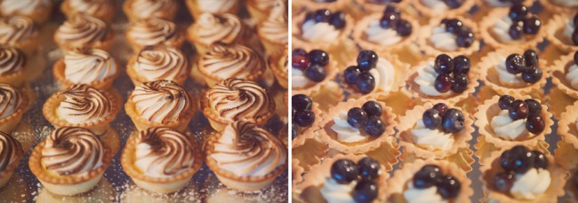 tarts with blueberries