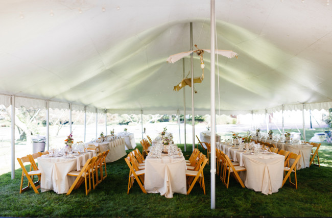 Tent wedding reception 