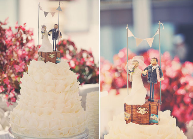 Travel Theme Wedding Cake Topper