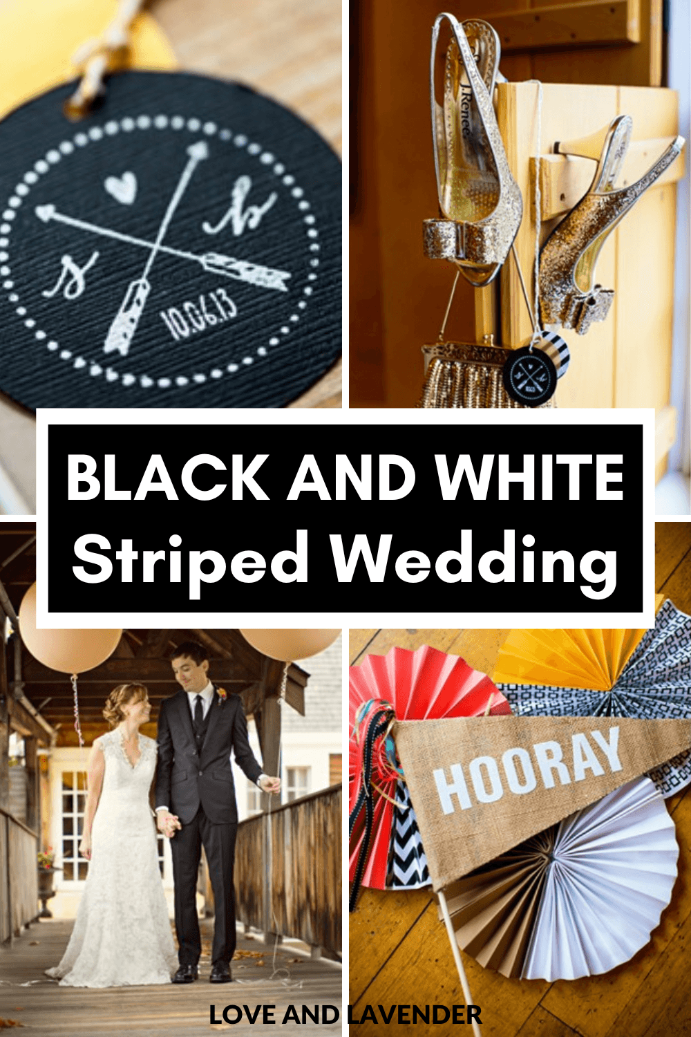 Black and White Striped Wedding