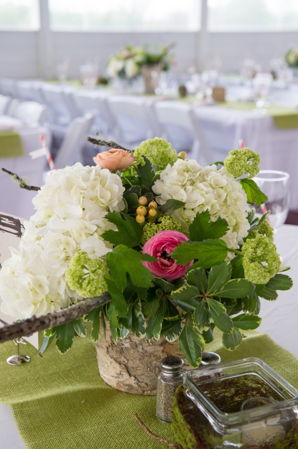 hydrangea centerpiece