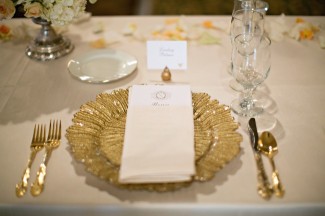 table setting at Calamigos wedding
