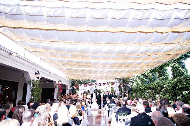 romantic Calamigos wedding ceremony