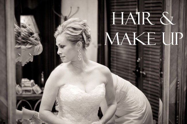 Bride with up do