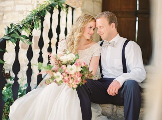 whimsical woodland love styled shoot bride and groom