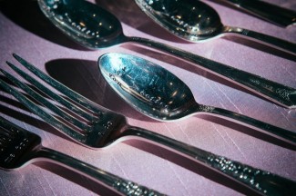 Detailed-Shot-of-Wedding-Etched-Silverware