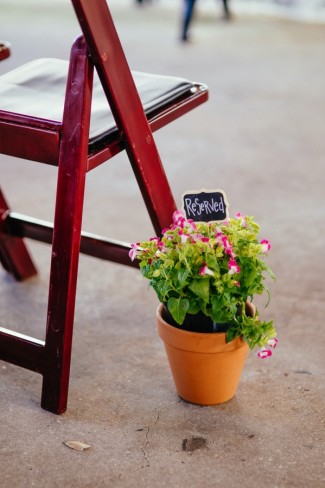 potted plant beside brown wooden chair for Wedding ceremony aisle decor