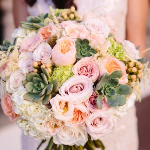 Hilton Wedding reception bouquet