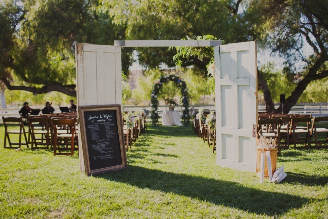 Whimsical Peach and Blue Wedding at Hummingbird Nest Ranch 