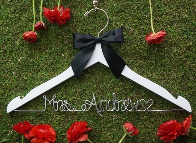 Custom hanger for unique bridemaid gift