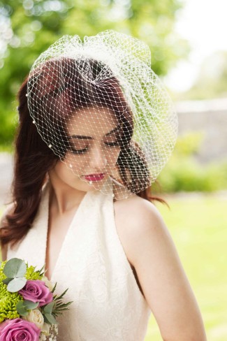 birdcage bridal veil netting
