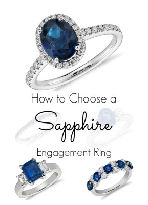 How to Choose a Sapphire Engagement Ring - Love & Lavender