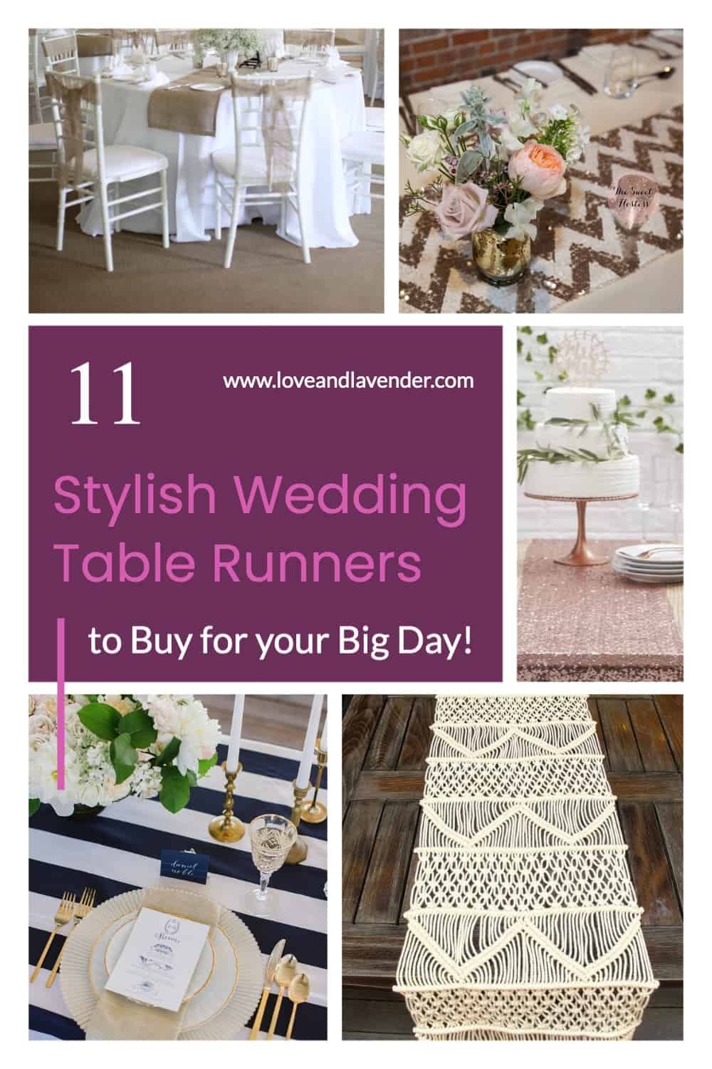 11 Stylish Wedding Table Runners to Buy for your Big Day!