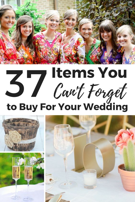 37 wedding day decor items that even the best wedding planner could overlook until the last moment