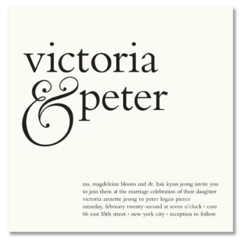 paperstyle square wedding invite