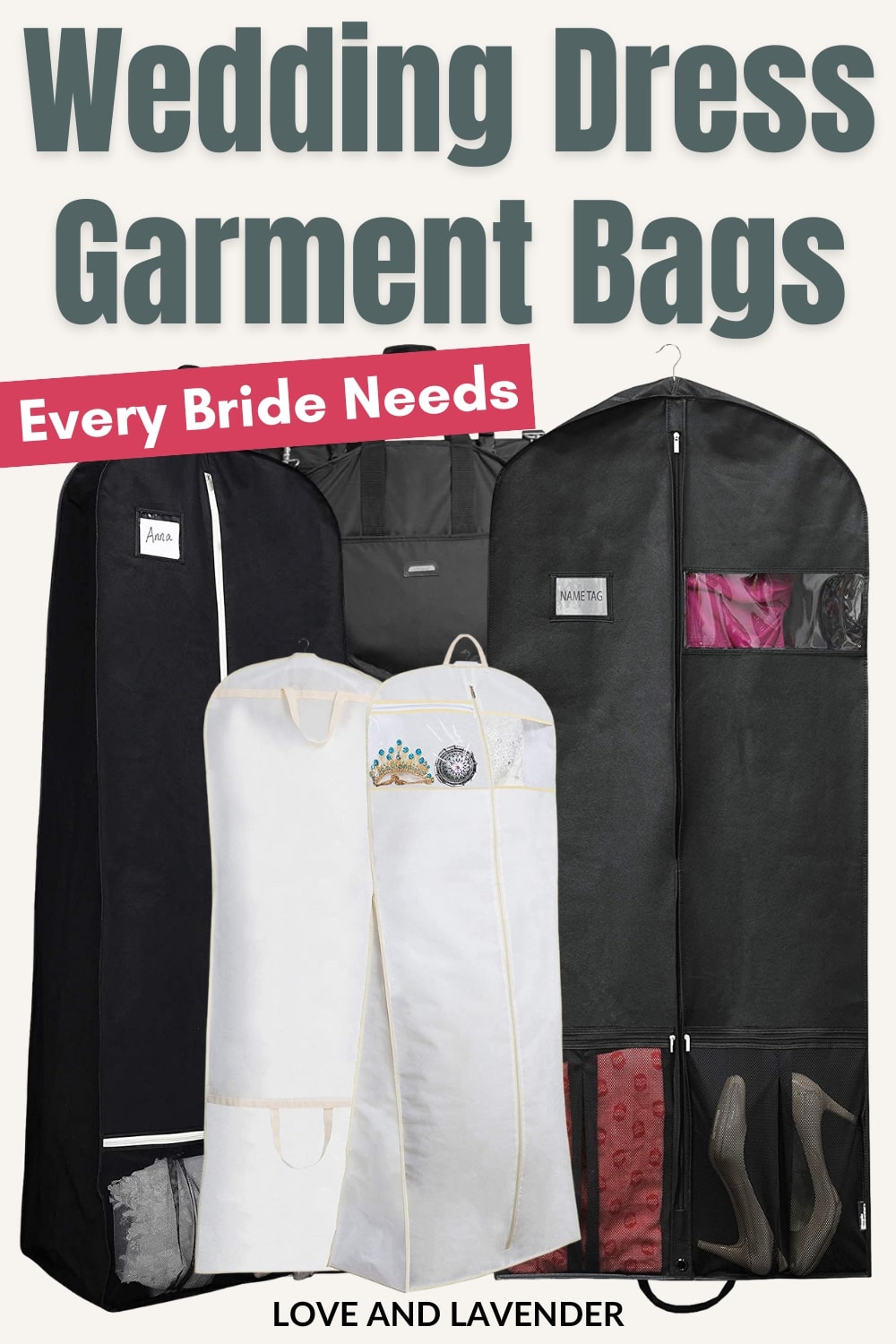 11 Bridal Garment Bags to Buy for your Wedding Day