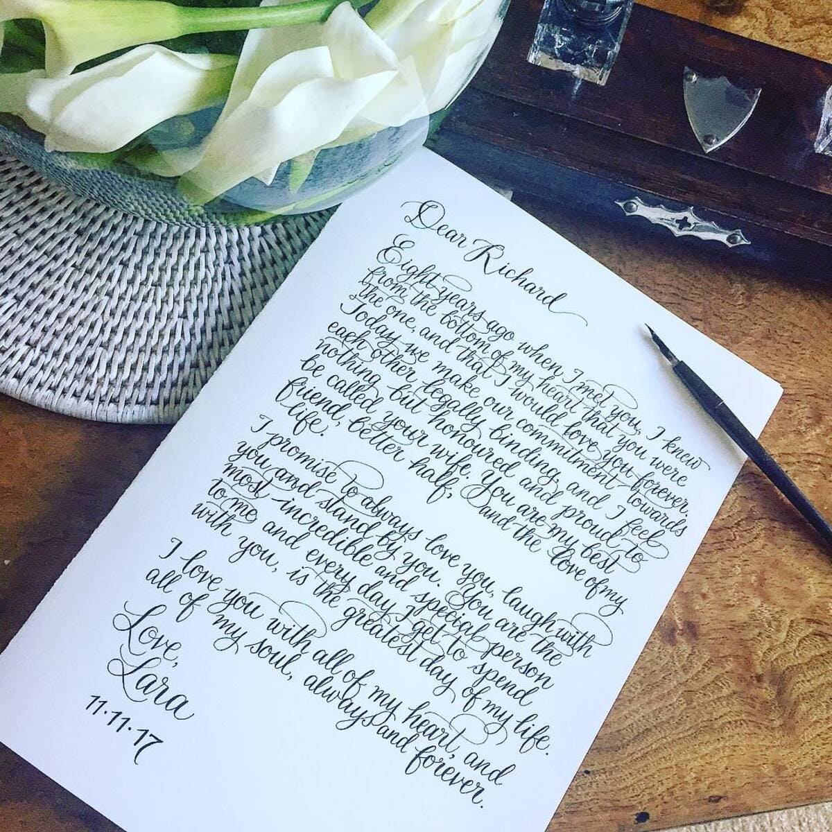Hand-Written Love Letter
