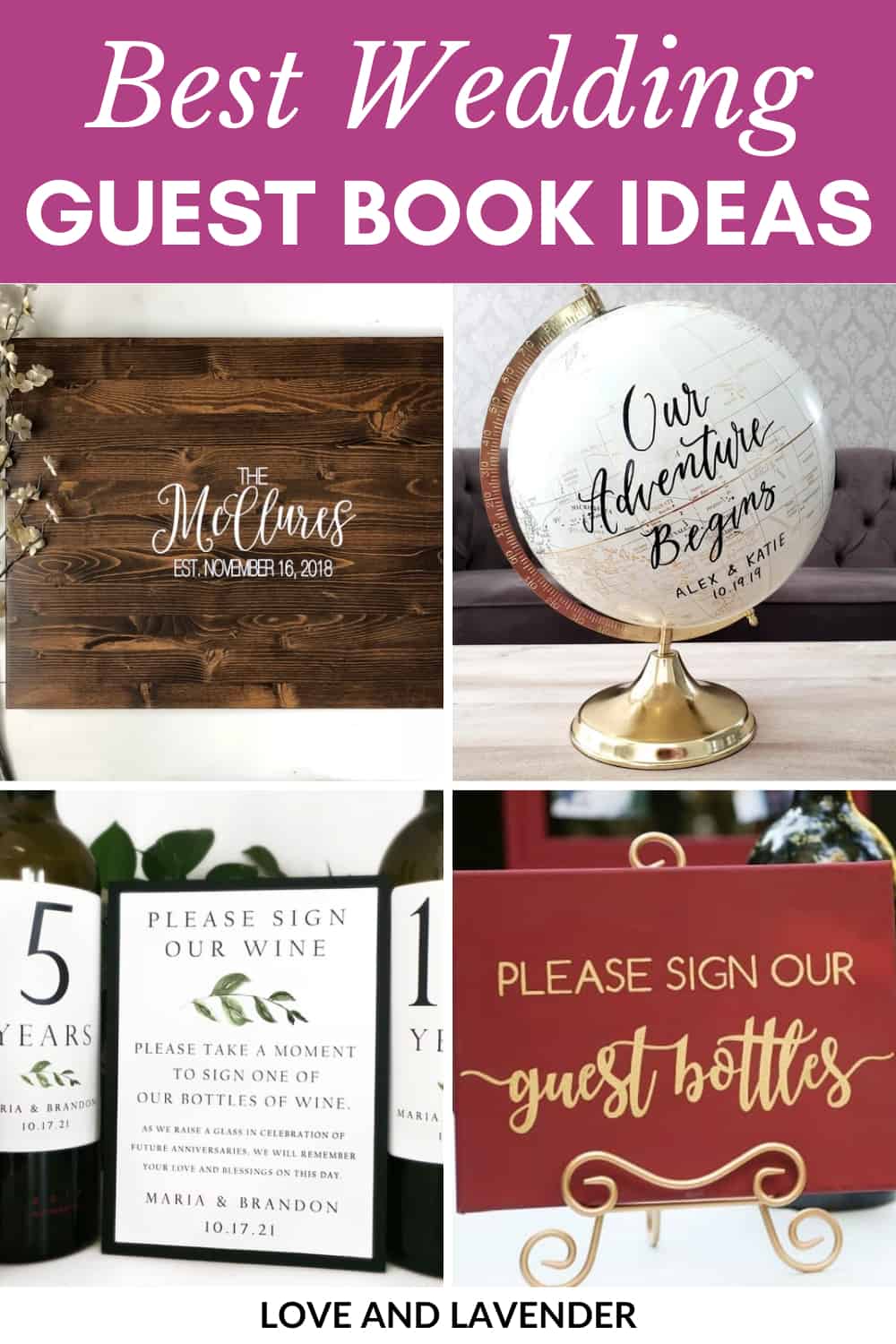 29 Wedding Guest Book Alternatives (#13 is our favorite)