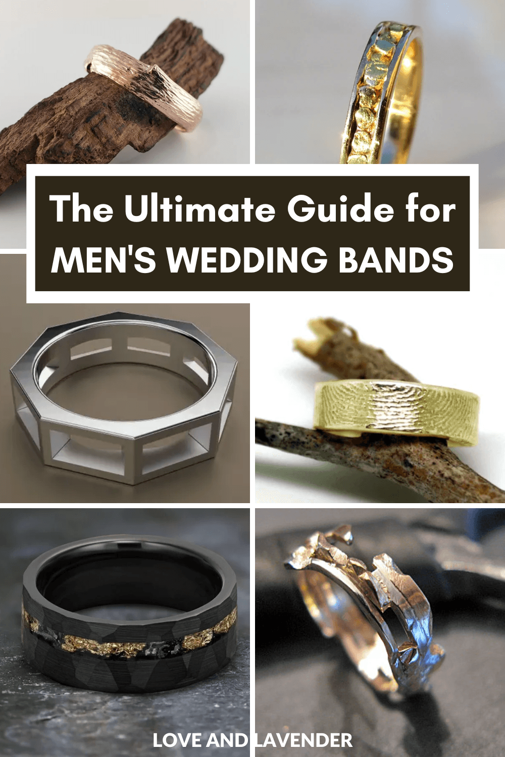 60 Stylish Unique Mens Wedding Bands for 2022