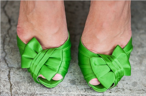Forbes apple green bridal heel
