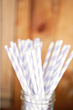 lavender striped straws