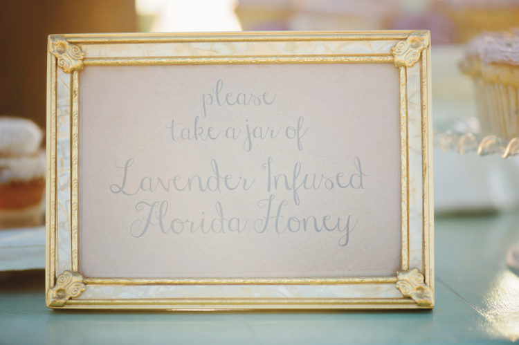 Lavender Infused Honey sign