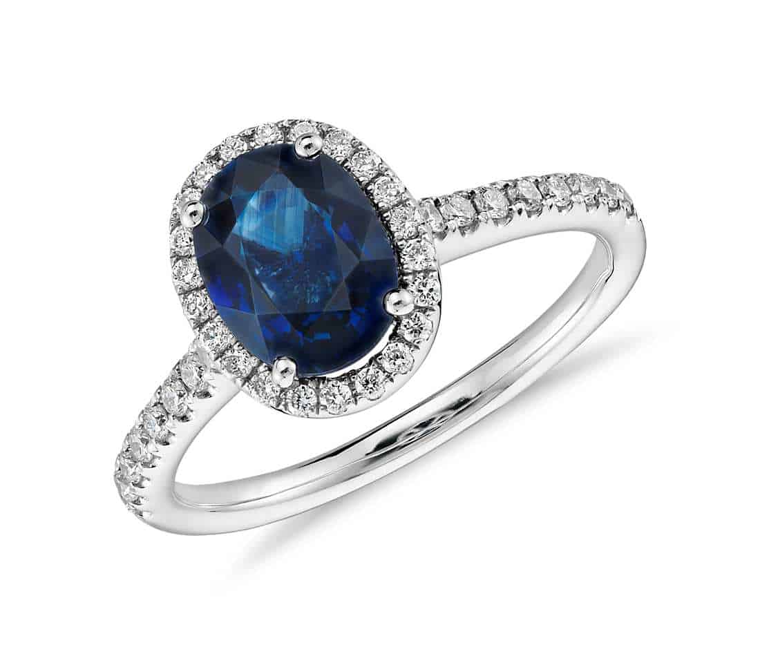 Gemstone Engagement Rings Top 5 Vintage Unique Colorful Shire And Micropavé Diamond Halo Ring