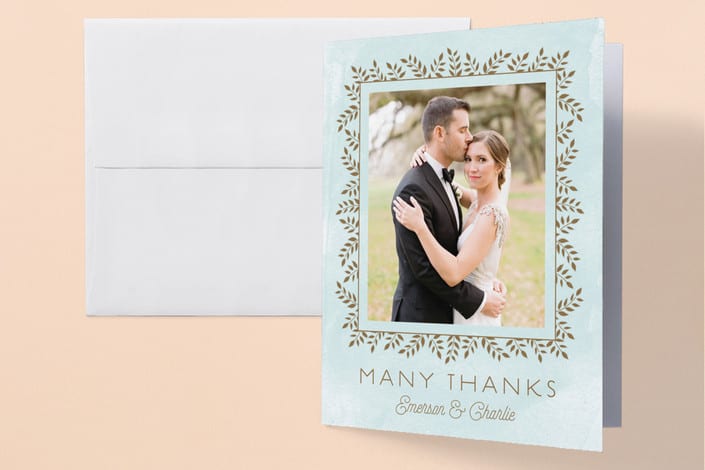 Wedding Thank You Card Etiquette Everything Need To Know Minted S Elegant Lines Wedding Thank You Cards
