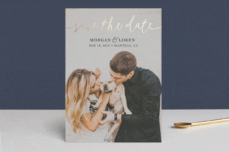 Pretty Love save the dates from Minted