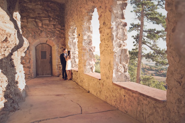 styled couple at Cherokee Castle