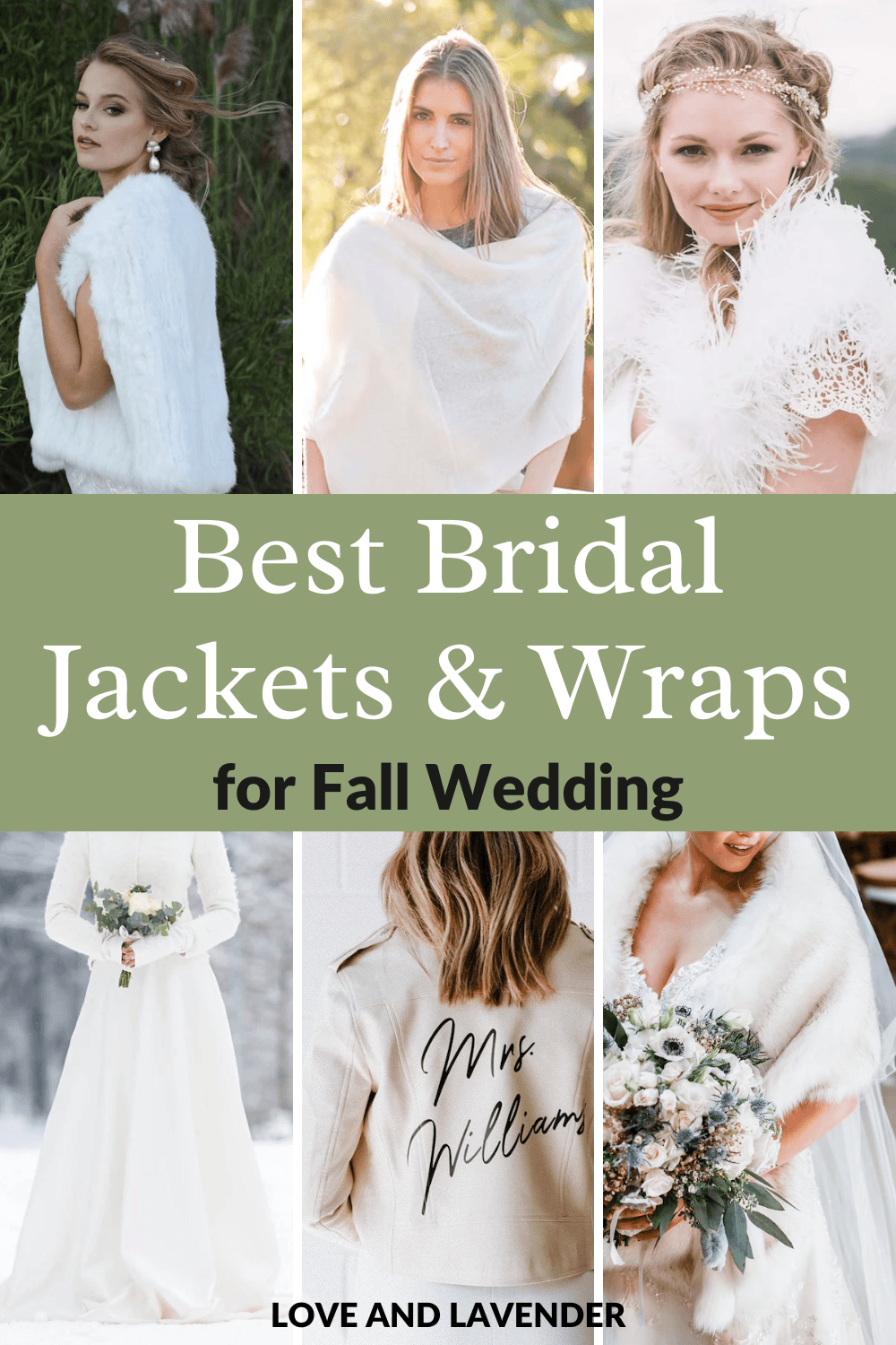 15 Stylish Bridal Jackets & Wraps to Match a Fall Wedding Gown