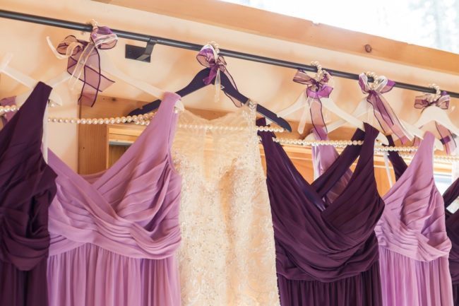 mismatched purple bridesmaid dresses