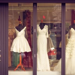 affordable wedding dress shop example