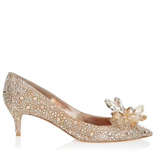 ALLURE golden crystal covered pointy toe pump - Jimmy Choo