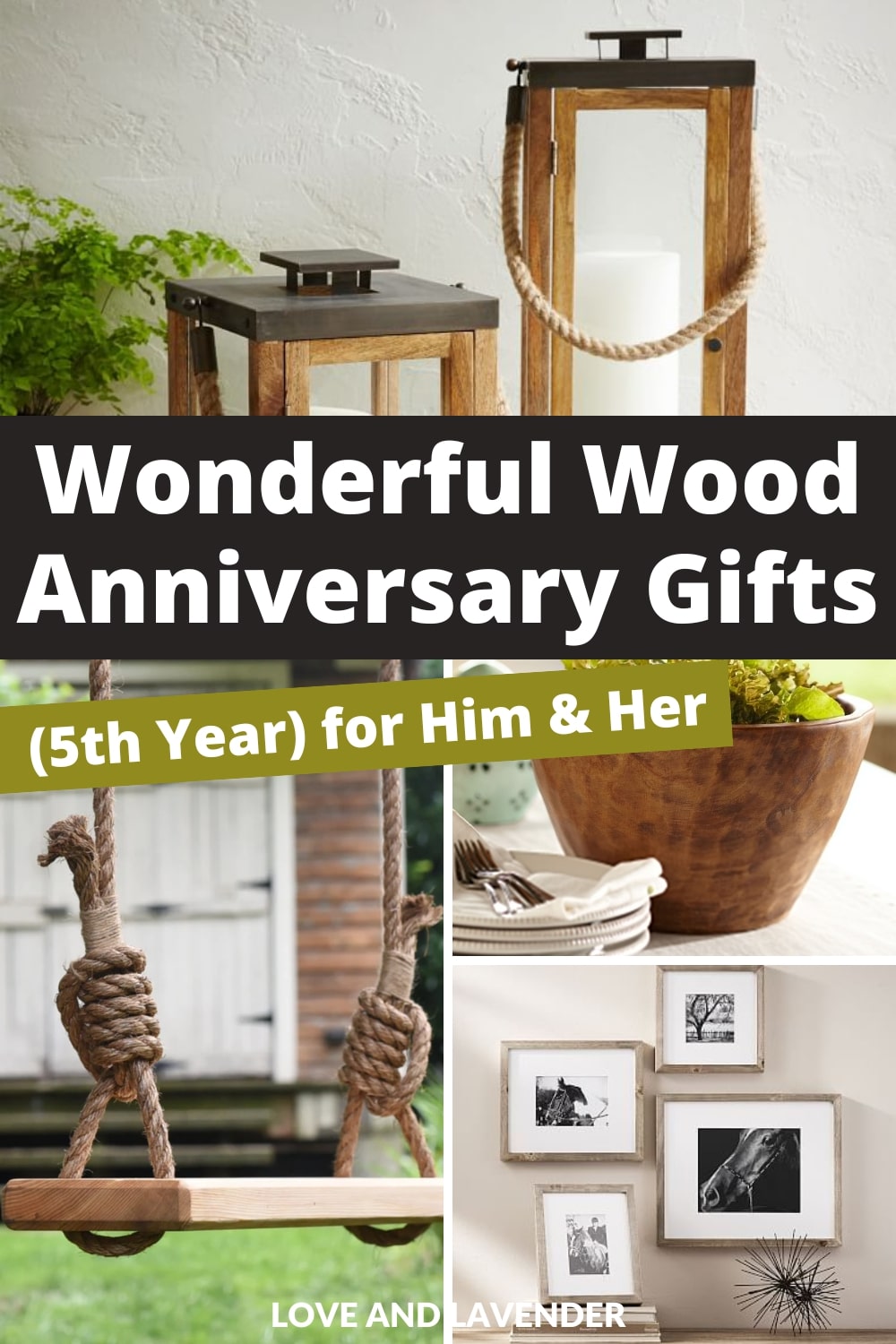 19 Wonderful Wood Anniversary Gifts (5th Year) for Him & Her