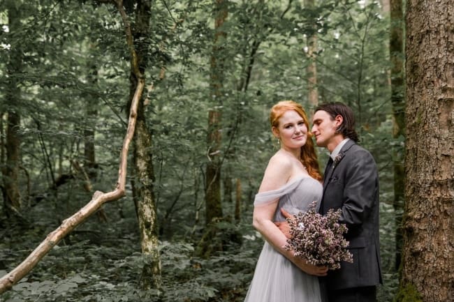 Edgy Intimate Wedding at Chapel in the Hollow feature