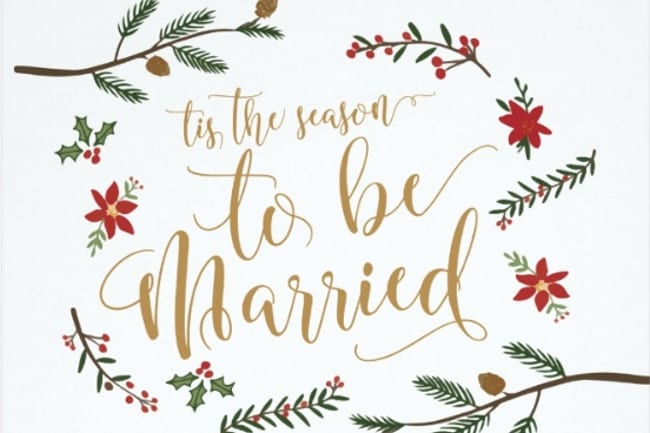 Top Christmas Themed Wedding Invitations