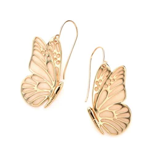 multiple designs available- Rose Gold Butterfly Dangles