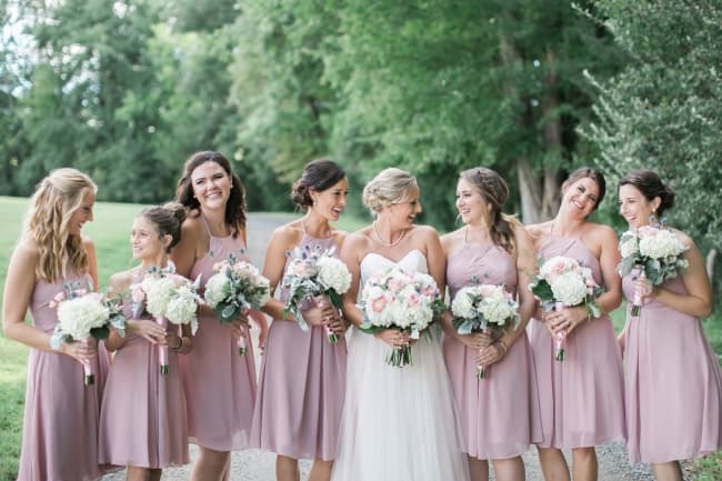 Dusty Pink & Grey Outdoor Wedding feature