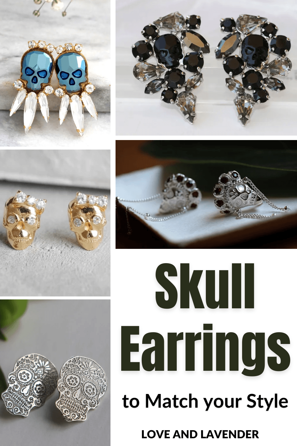 12 Skull Earrings to Match your Style