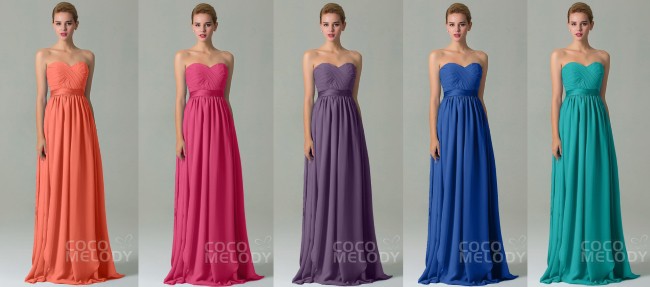 colorful bridesmaid dresses