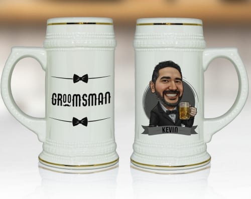 Groomsmen Beer Stein gift idea