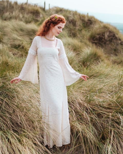 fairy tale medieval wedding dress